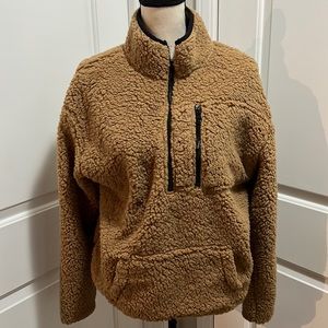 No Boundaries - fluffy teddy 1/4 zip